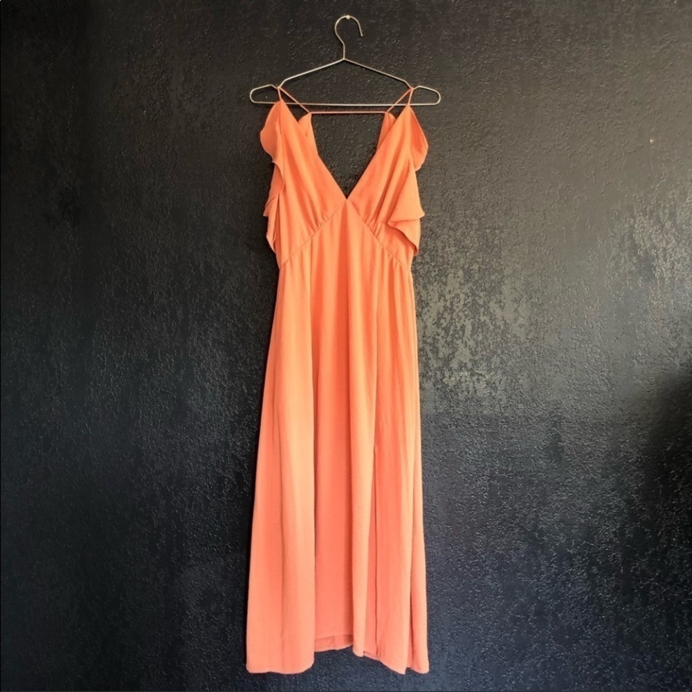 Minkpink Long Peachy Pink Dress